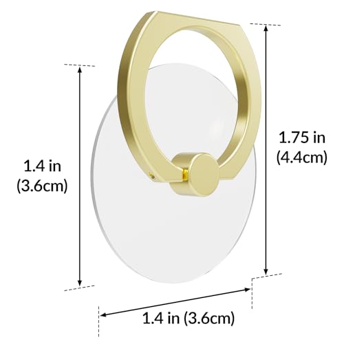 Support de téléphone rotatif à 360° avec base transparente et angle réglable | Lot de 3 - 6