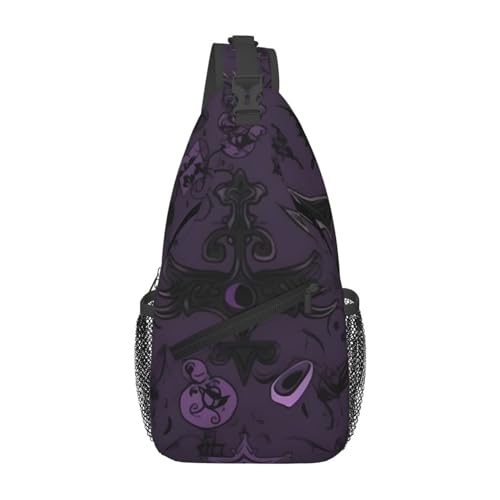 Bolso cruzado urbano negro para hombre y mujer miniatura 1