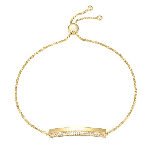 Amazon Essentials Cubic Zirconia Bracelet in 18k Gold Plated Sterling Silver2