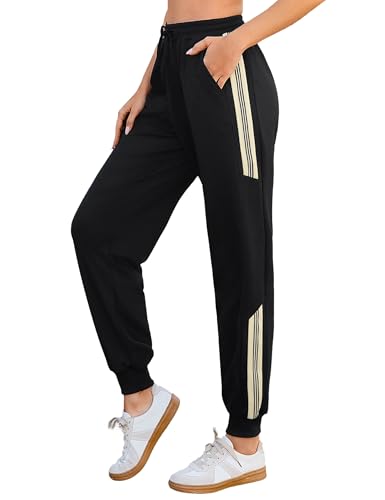 Litherday Pantaloni Sportivi Donna Pantaloni Tuta Donna Cotone Pantaloni Lunghi Jogger Casual Comodi Pantaloni con Tasche e Coulisse