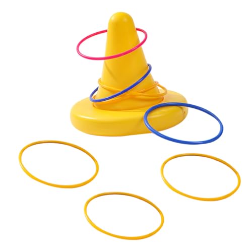 HOOTNEE 1 Set Physical Training Tool of Unique Balance Stool Rings Interactive Toss Game for Hand Eye Coordination Fun Parent Play Versatile Exercise Equipment