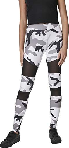 Preisvergleich Produktbild Urban Classics Damen Ladies Tech Mesh Leggings, snowcamo, 5XL