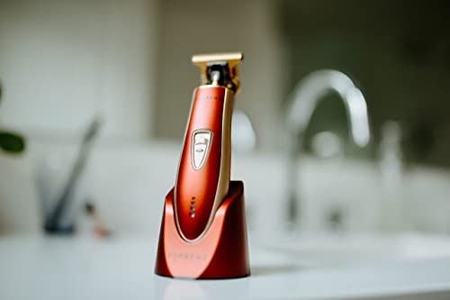 Hair Trimmer By Supreme Trimmer St5220 Beard Trimmer For Men, Professional Barber Liner Cordless Hair Clipper – Red T-Shaper Li #TOP4