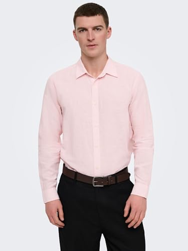 Only & Sons Male Hemd ONSCAIDEN Leinen Hemd 6