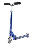 Micro Kickboard - Sprite - Two Wheeled, Fold-to-Carry Swiss-Designed Micro Scooter for Kids & Adults with Compact & Lightweight Design for Ages 8+ (Sapphire Blue)