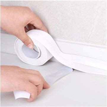 RKPM HOMES Self Adhesive Waterproof Tape Sink/Tub/Wall/Caulk/Strip/Kitchen/Bathroom/Toilet Sealant Mold Proof Edge Trim Tape 3.2 Mtr X 3.8 CM (WHITE) (B07VB2VT8B) Amazon Price History, Amazon Price Tracker