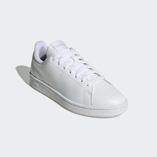 Image of adidas Womens Advantage Lace Up Sneakers Shoes Casual - White