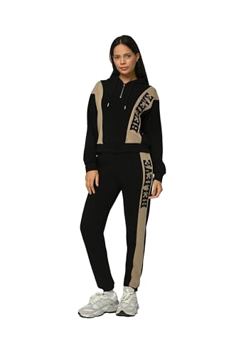 Survêtement à demi-zip femme vêtement de sport confortable avec motif Believe
