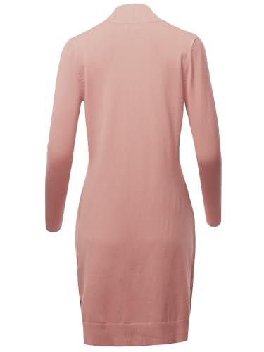 Image of STARJJ Womens Soft Stetchy Knit Longline Open Front Sweater Cardigan with Pockets (S-3X)