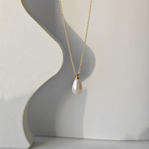 Image of Zeffy Gold Pearl Necklace for Women, Dainty 14K Gold /Silve Plated Layered Pearl Choker Pearl Earrings Pearl Bracelets Wedding Trendy Gold Jewelry Set for Women Gifts