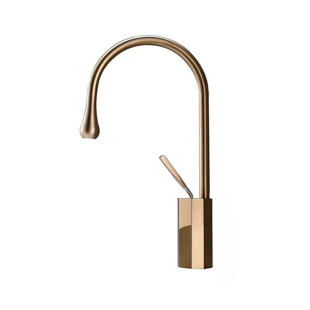 Robinet de lavabo monotrou en laiton chromé pour salle de bain moderne