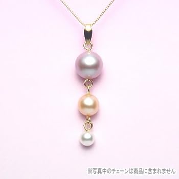 淡水真珠　K18ペンダントトップ&K18チャーム パール　ジュエリー K18淡水パールペンダントトップチャームダイヤモンド本真珠