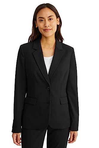 C&A Damen Blazer Polyester|Stretch|Viskose Regular Fit schwarz 42