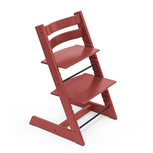 Image of Stokke Tripp Trapp Chair, Warm Red - Adjustable, Convertible Chair for Toddlers, Children & Adults - Convenient, Comfortable & Ergonomic - Classic Design