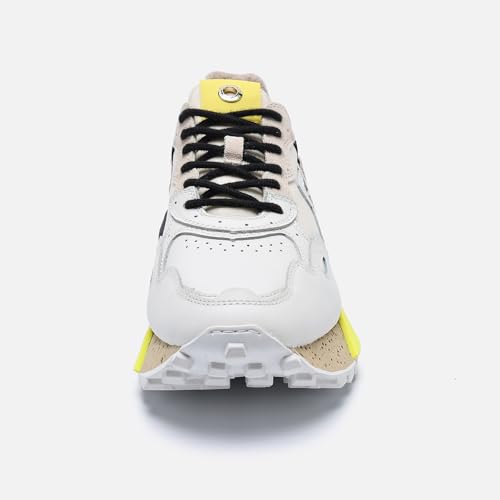 Image of The NSJ358 is a Modern Sneaker Made of Leather, It has a Sporty Made by a Stylish Design for Outstanding Look.Durability and Comfort.