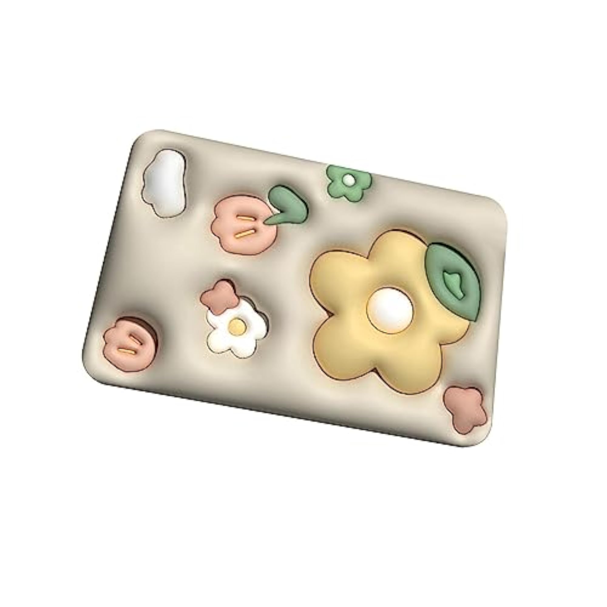 Flower Decor Soft Absorbent Bath Mat for Front Door