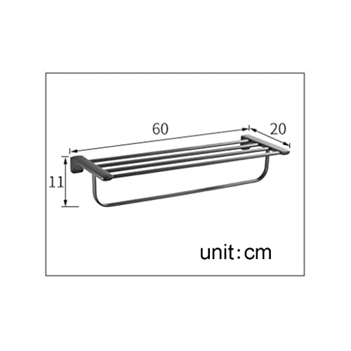Porte-serviettes double mural en acier inoxydable pour linge de maison - 6