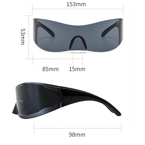 helena 80s Futuristic Cyclops Cyber Visor Sunglasses Men Women Punk Style Cosplay Visor Glasses Y2K Alien Mono sunglasses4