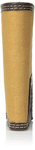 Timberland PRO Men's Canvas Leather RFID Trifold Wallet with Zippered Pockets3