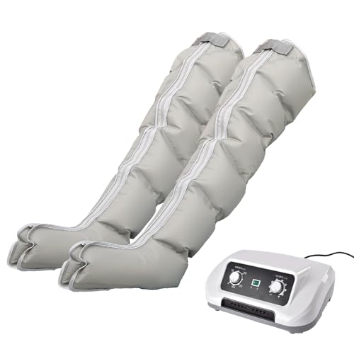 Masajeador de drenaje linfático, masajeador de piernas de 6 cavidades, dispositivo de ondas neumáticas, botas de presoterapia, instrumento relajante, masajeadores de piernas para el dolor y la ci