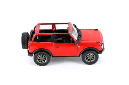 Modelo 2022 Bronco Open Top rojo 1:34 miniatura 2