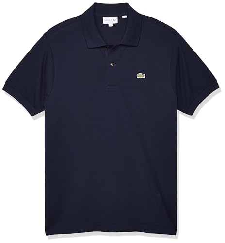 Consejos para Comprar Lacoste L1212 favoritos de las personas. 43 Lacoste Polo L.12.12 Classic fit de algodón Petit piqué de Manga Corta para Hombre, Azul Marino, Mediano