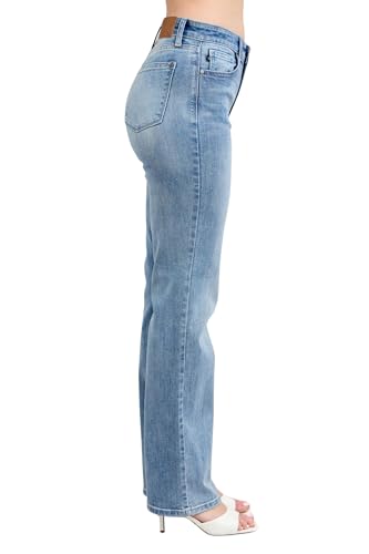 Judy Blue Women's High-Rise 90's Straight Leg Dad Jeans4