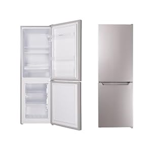 Respekta Vrijstaande Koel-vriescombinatie / 109 L Koelgedeelte / 48 L Vriesgedeelte / Met instelbare thermostaat en ijsblokjesmaker / KG144SI-37 / (H) 144 x (B) 47,4 x (D) 49,5 cm / 39 dB / Zilver