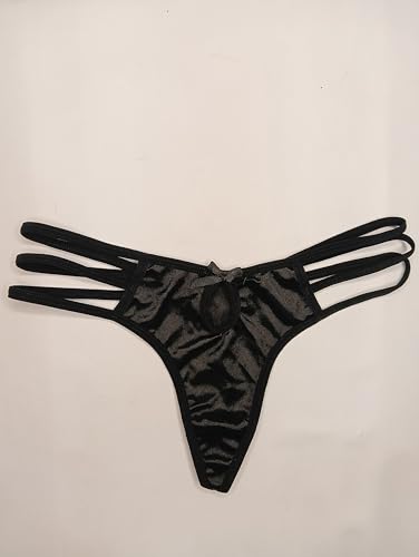 ELEG & STILANCE Woman's Nylon Hot Breathable G-String Thong Bikini Size 30 to 34 (Pack of 3) (in, Alpha, L, Regular, Leopard Print) Multicolour - Image 6 thumbnail