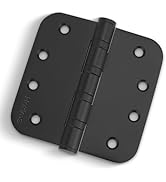 3Pcs Stainless Steel Black Door Hinges 4x4 Inch - Heavy Duty Ball Bearing Hinges For Interior Doors