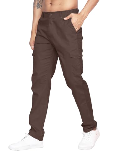 Image of Big Button Mens Regular Fit Casual Cotton Cargo Pant