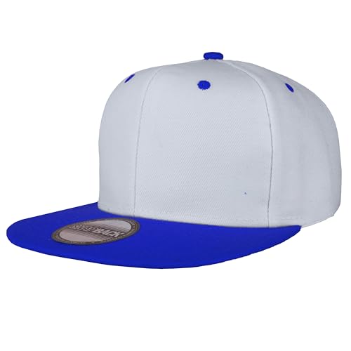 Image of Gelante Plain Blank Flat Brim Adjustable Snapback Baseball Caps LOT 6 Pack