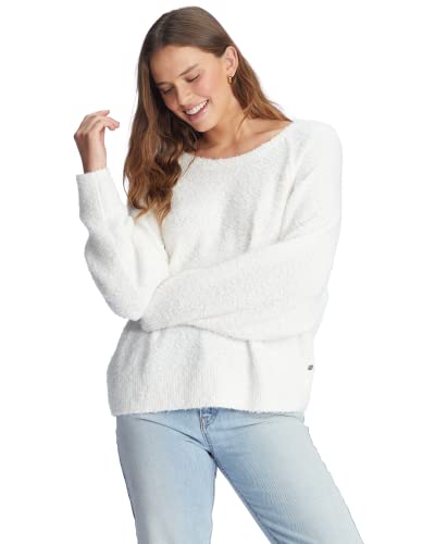Roxy Women's Early Morning Sweater, Snow White 231 #TOP12