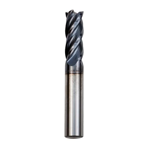 Image of HRC 55 Deg 4 Flute 5 /16 inch Carbide Square End Mill for Alloy Steel Hardened Steel AlTiN Coating CNC Router Bit - 1Pc