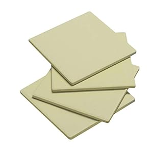 Enders PIZZASTEEN 8811 4-delige set, 19 cm x 19 cm, rechthoekig, barbecue-accessoire, gasgrill BBQ, beige