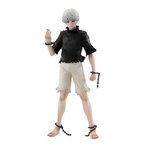Zhongkaihua Figura de acción de Kaneki Ken de 17 cm, modelo de pie, estatua de colección de figuras de anime japonés y manga
