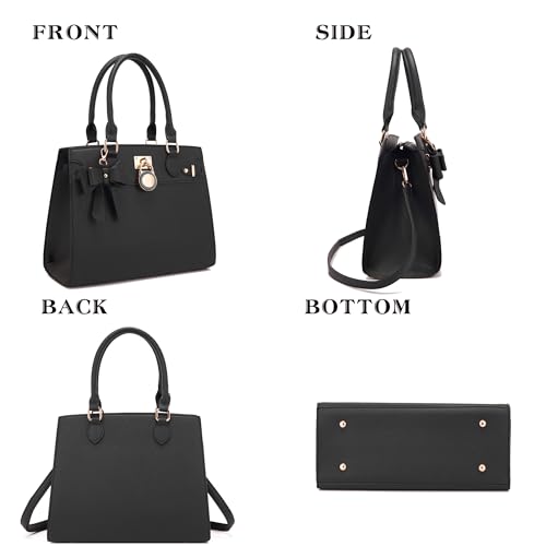Image of Qiyuer Cute Purses Wallet Set For Women Handbags Satchel Tote Shoulder Bag | Affordable Luxury, Ideal Gift, Large Clutch Wallet, 2PCS, Sturdy Structured, Stylish, PU, Practical & Roomy for Daily & Work