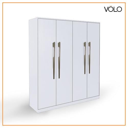 Image of VOLO Aluminium Wardrobe Handle - Elegant Pull Handle for Wardrobe Doors, Cabinet Doors, and Drawers in Kitchen, Office, and Bedroom (Pack of 2 Pieces) (SAC-40 Satin 18 Inc (450mm))