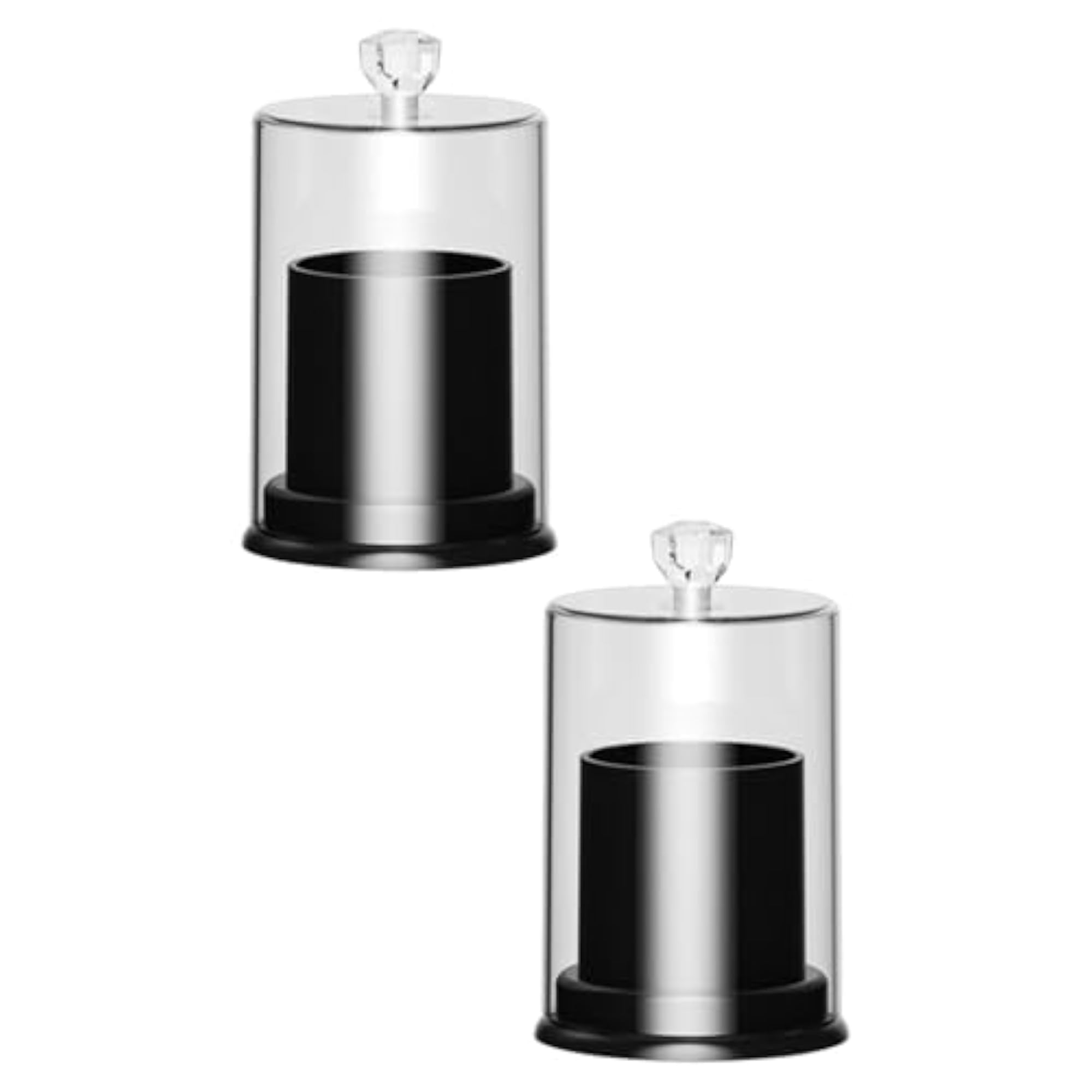 Cotton Ball and Swab Holders Organizer, Black