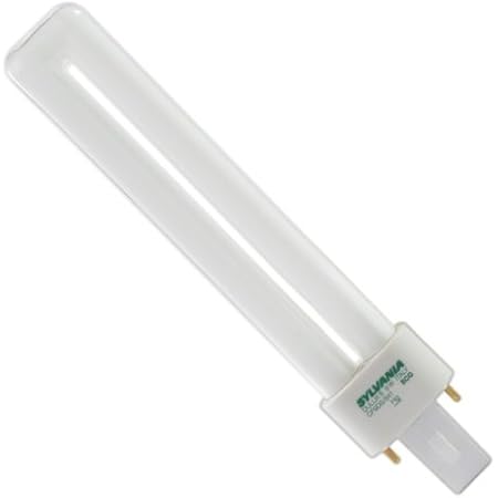10 Pack) Sylvania 21272 CF9DS/827/ECO 9-Watt 2700K 2-Pin Single Tube Copact Fluorescent Lap10