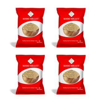SWASTH Kodo Millets Unpolished and Natural 4kg(Other Names of Kodo Millet - Koden, Kodra, Varagu, Arikelu, Arika, Harka, Koovaragu, Kodua)