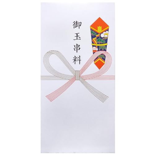 Amazon | 万型 特上 日本製 祝儀袋 のし袋 御玉串料 赤白 蝶結び