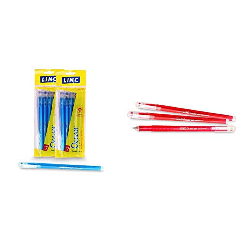 Image of Linc Ocean Classic Gel Pen, Blue, 10 pcs & Linc Ocean Classic Gel Pen, Red, 10 pcs