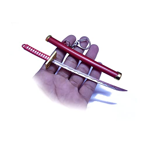 Image of UNSHARPED Metal KATANA Keychain with stand - Multicolor