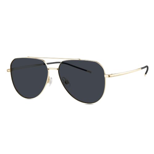 Image of BOLON Classic Aviator Polarized UV400 Sunglasses for Men for Women | Exclusive Eyewear Brand of EssilorLuxottica