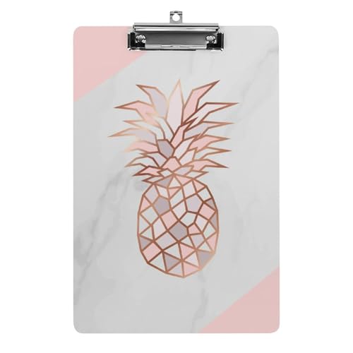 Porte-document avec clip ananas A4 parfait pour prendre des notes à l'école ou à l'hôpital