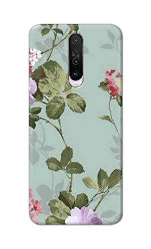 Image of Printed Hard Back Cover Case for Mi Poco X2 Back Cover (Floral Painting) -702