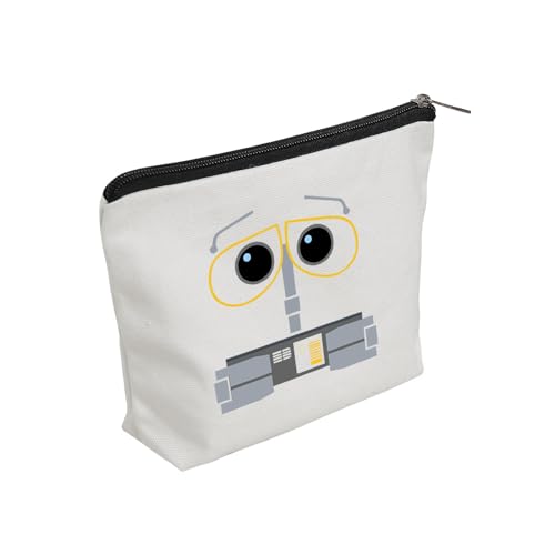 WZJHCL Wall-E Big Face Makeup Pouch Wall-E Lover Gift Cartoon Robot Cosmetic Bag WDW Vacation Storage Pouch Bag (E Face)
