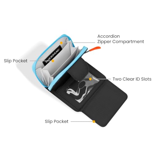 Image of Sherpani Barcelona, Nylon Bifold Zipper Pocket Wallet for Women, Travel Bag, RFID Protection