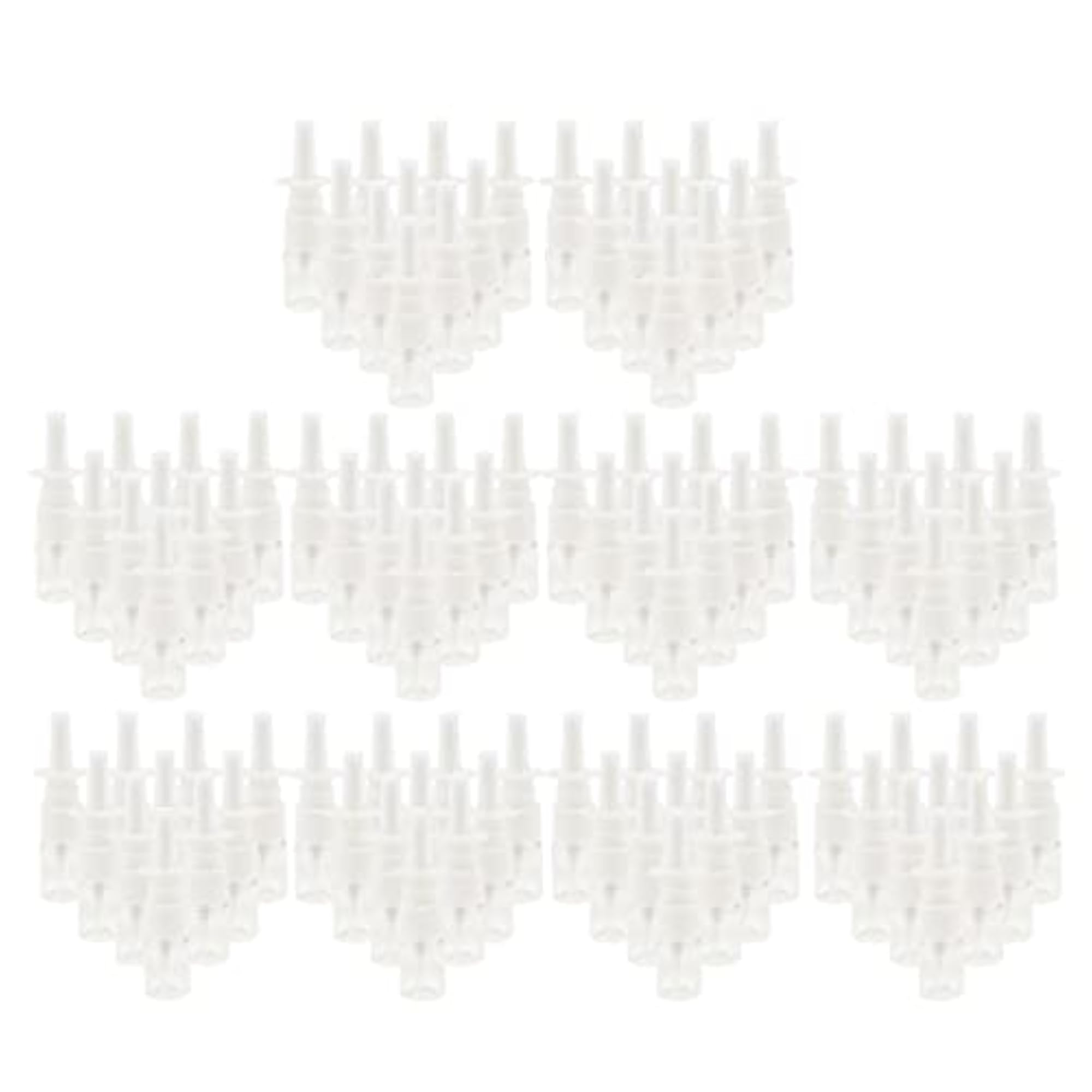 100 Pieces 5ml Mini Poly Nasal Spray Bottles Fine Mist Sprayer Pump Clear